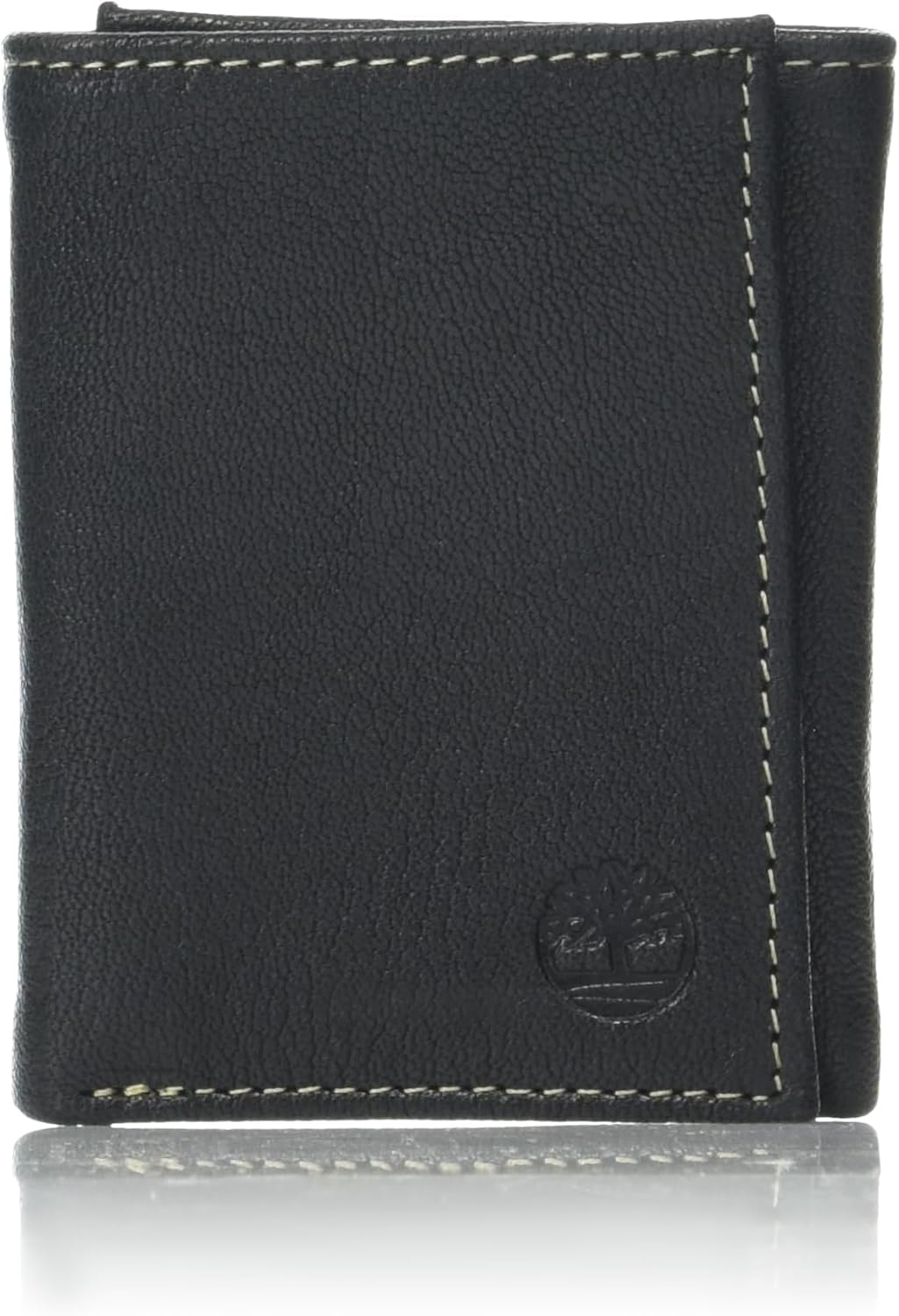 Timberland Mens Authentic Leather-Based Rfid Blockading Trifold Pockets, Cloudy, One Dimension