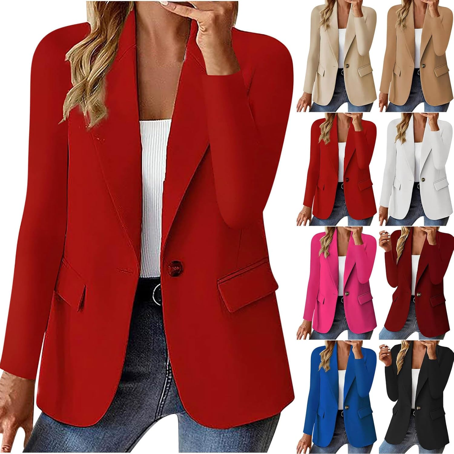 Blazers For Ladies Industry Blind Jackets Lengthy Sleeve Unmistakable Entrance Cardigan Paintings Go Well With 2024 Fashionable Blazer With Wallet