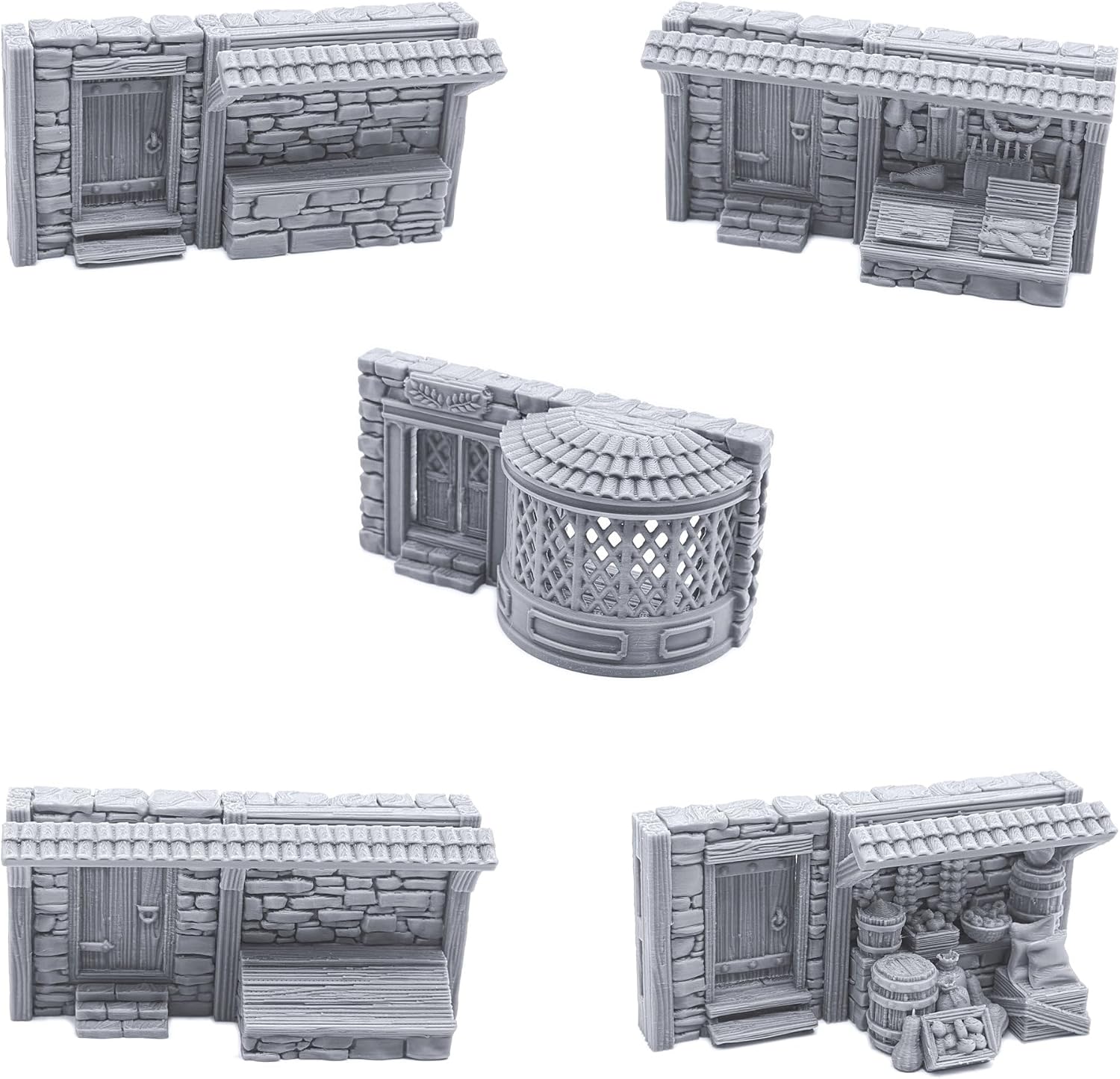 Endertoys Terrace Shopfronts Via Printable Surroundings, 3-D Published Tabletop Rpg Surroundings And Wargame Landscape 28Mm Miniatures